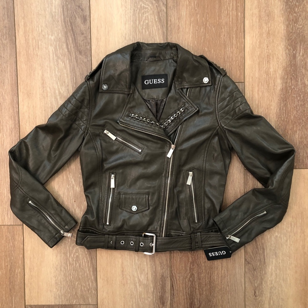 Guess Leather Jacket - Picture 2 of 11